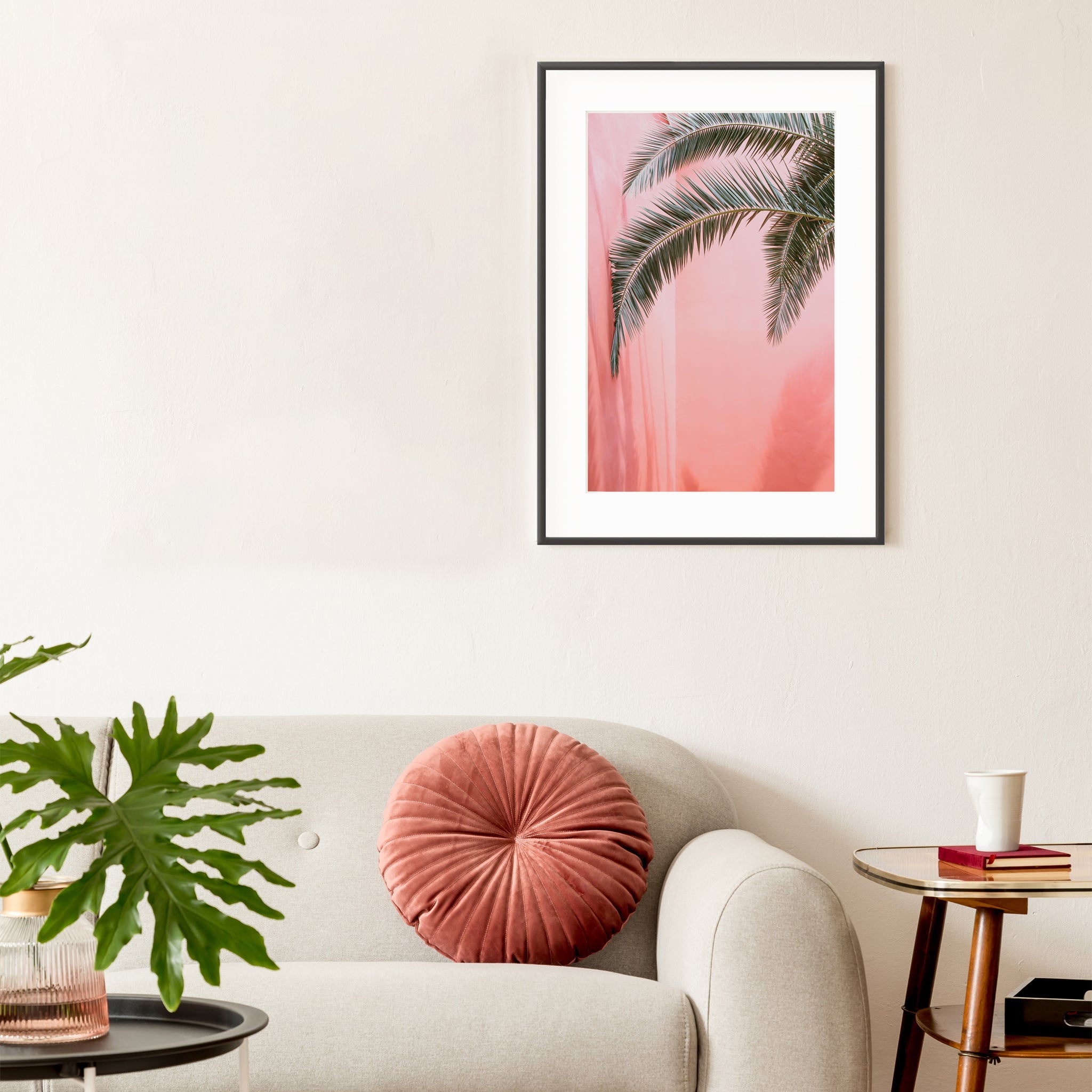 Palm on pink n.2