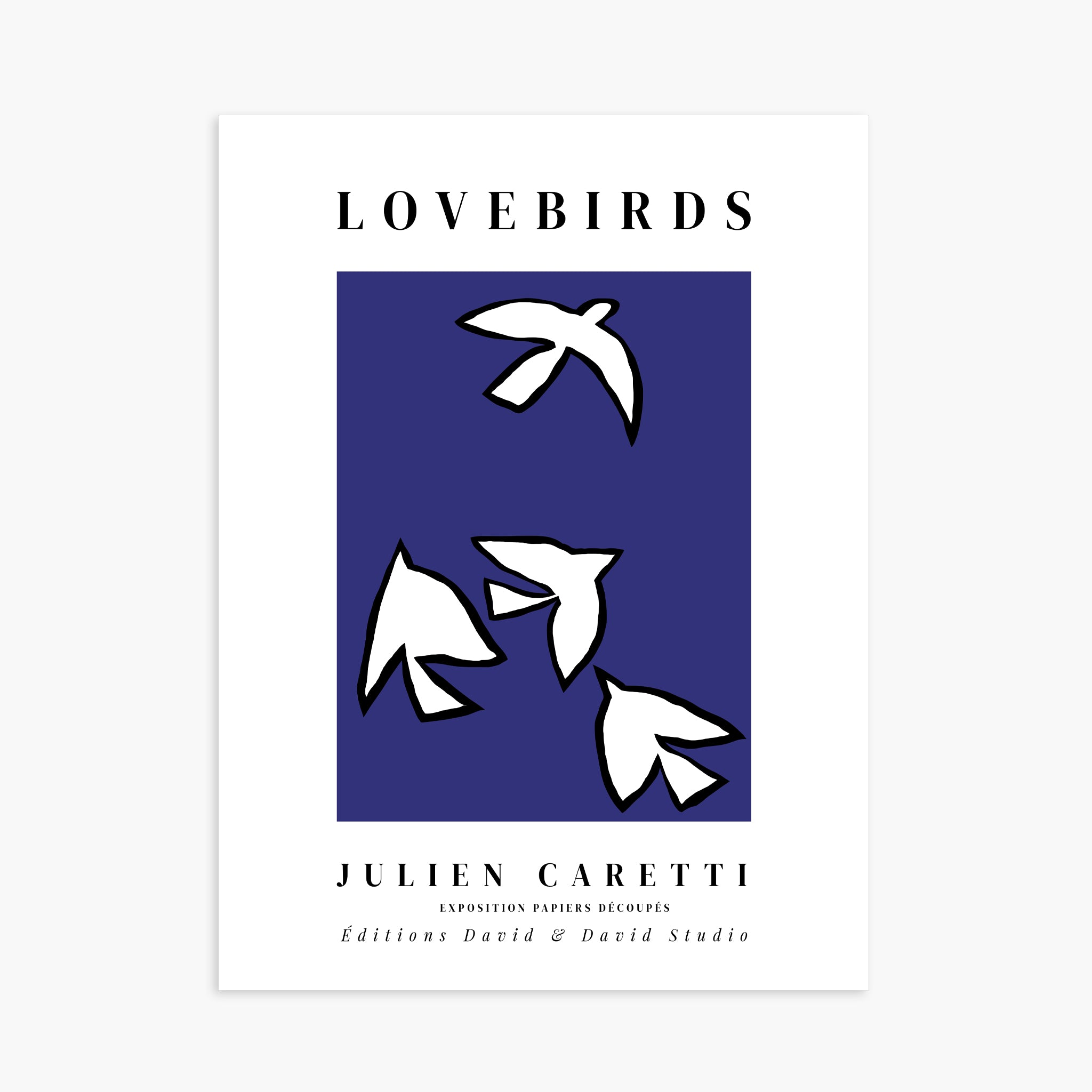 Lovebirds - Fond bleu