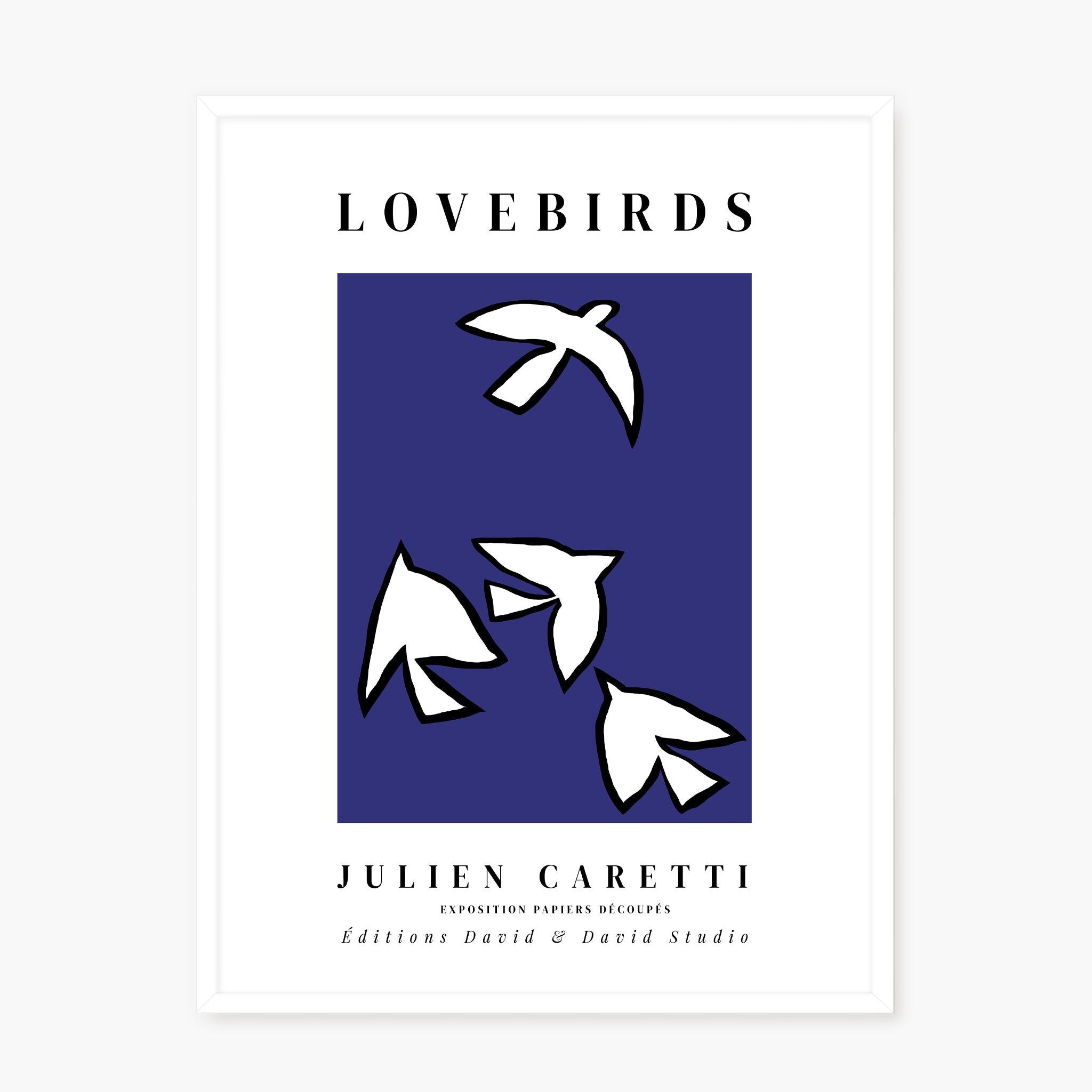 Lovebirds - Fond bleu