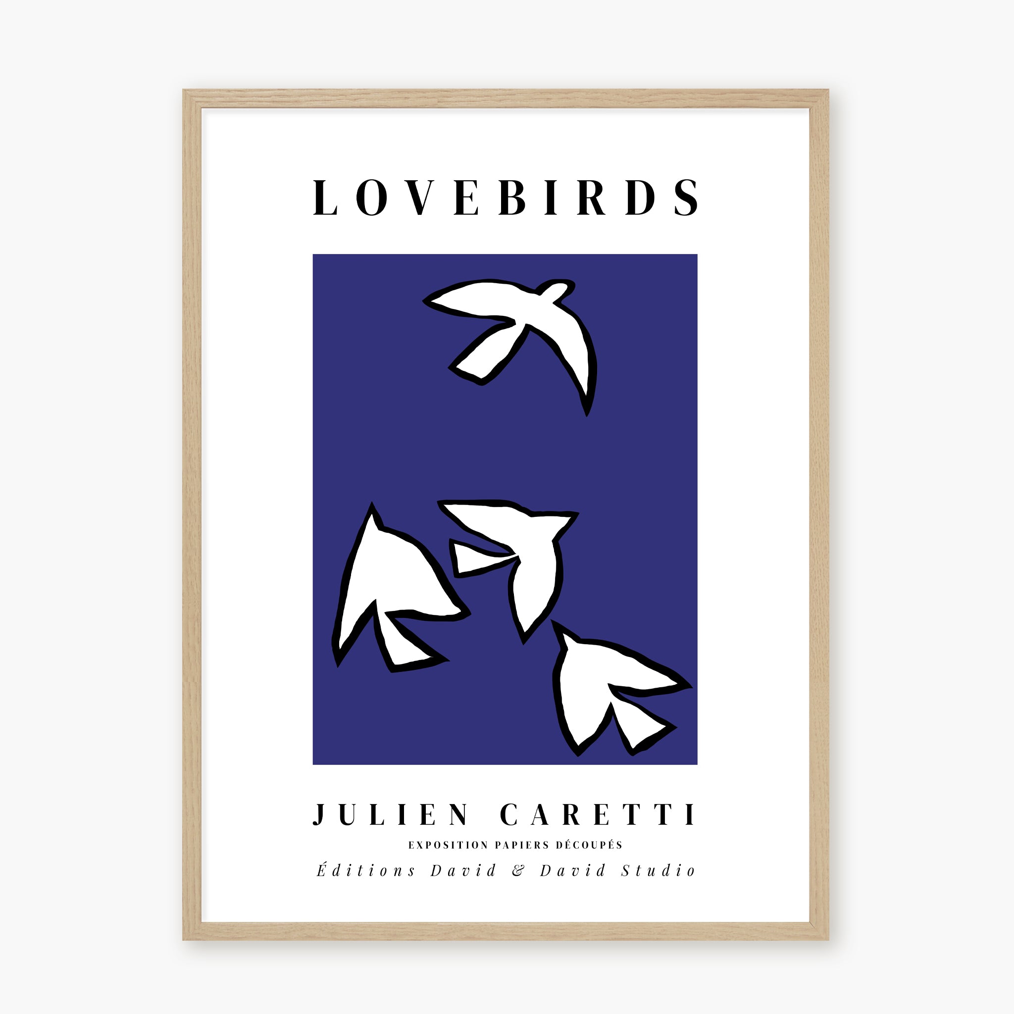 Lovebirds - Fond bleu