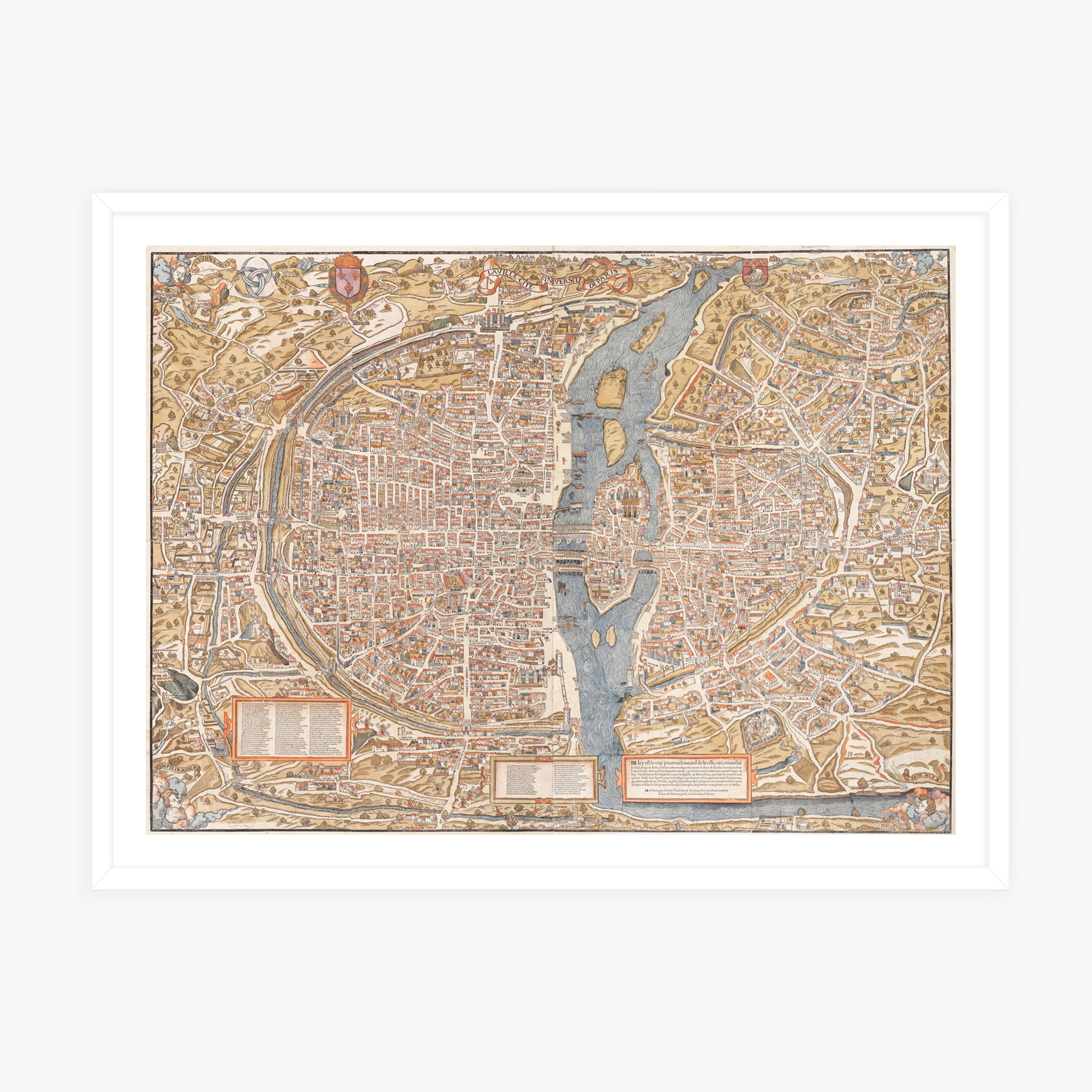 Plan de Paris au XVI° siècle