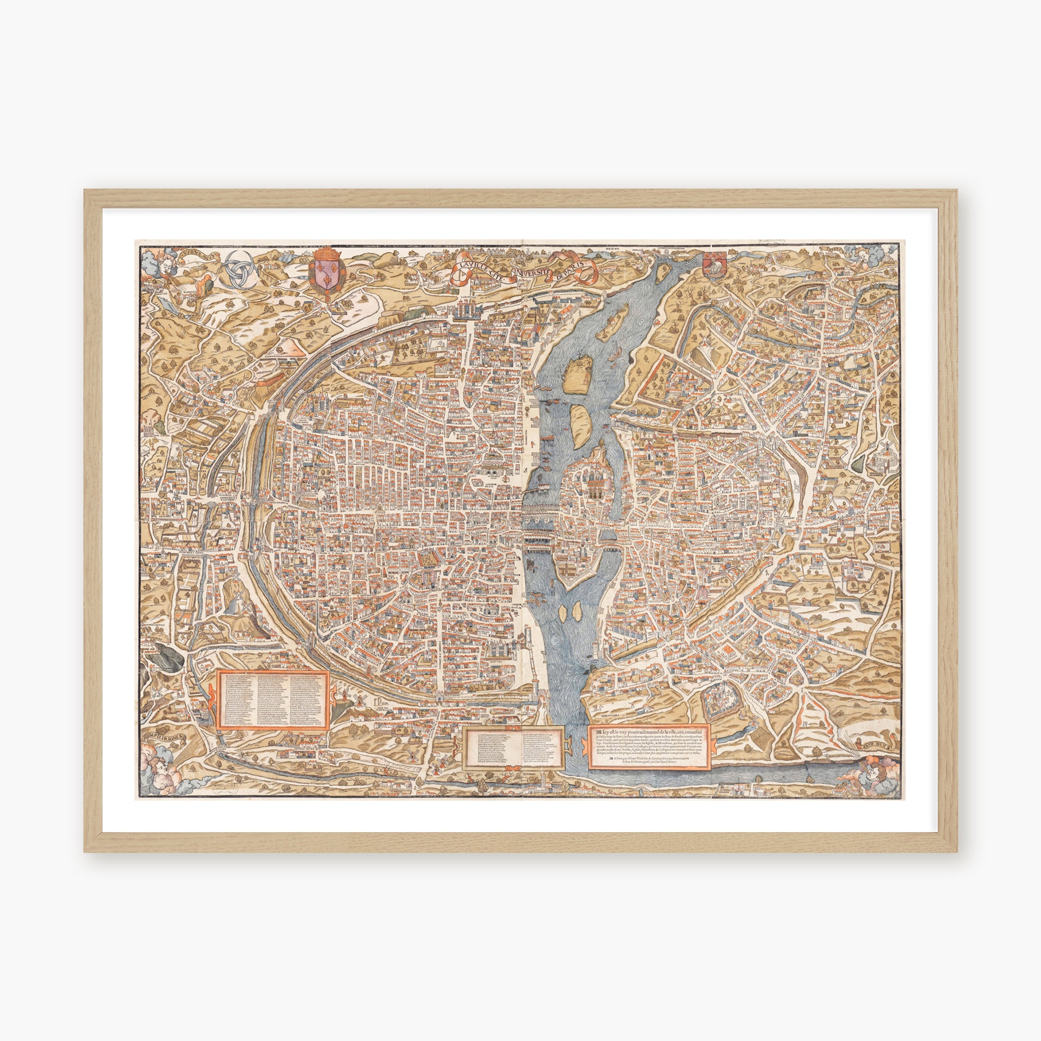 Plan de Paris au XVI° siècle