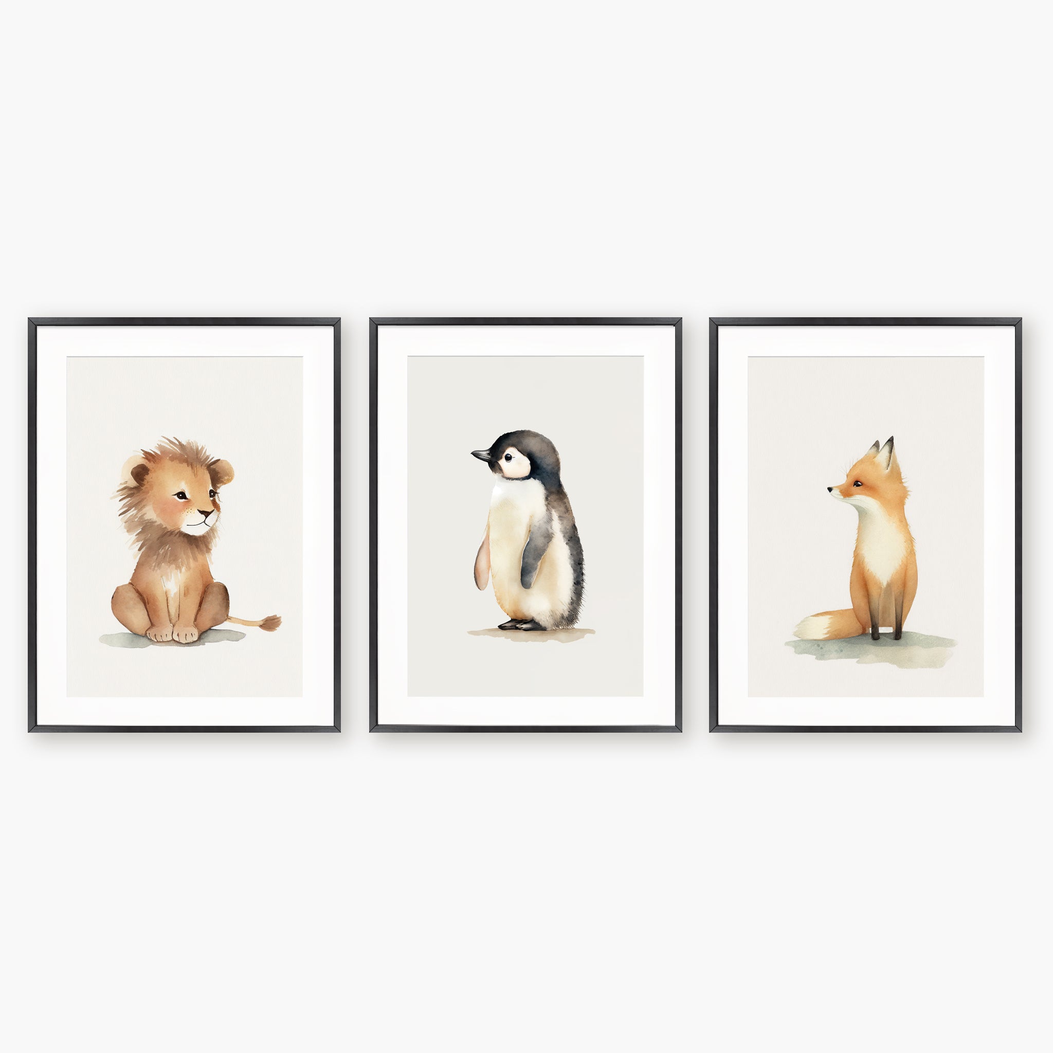 Triptyque - Baby animaux