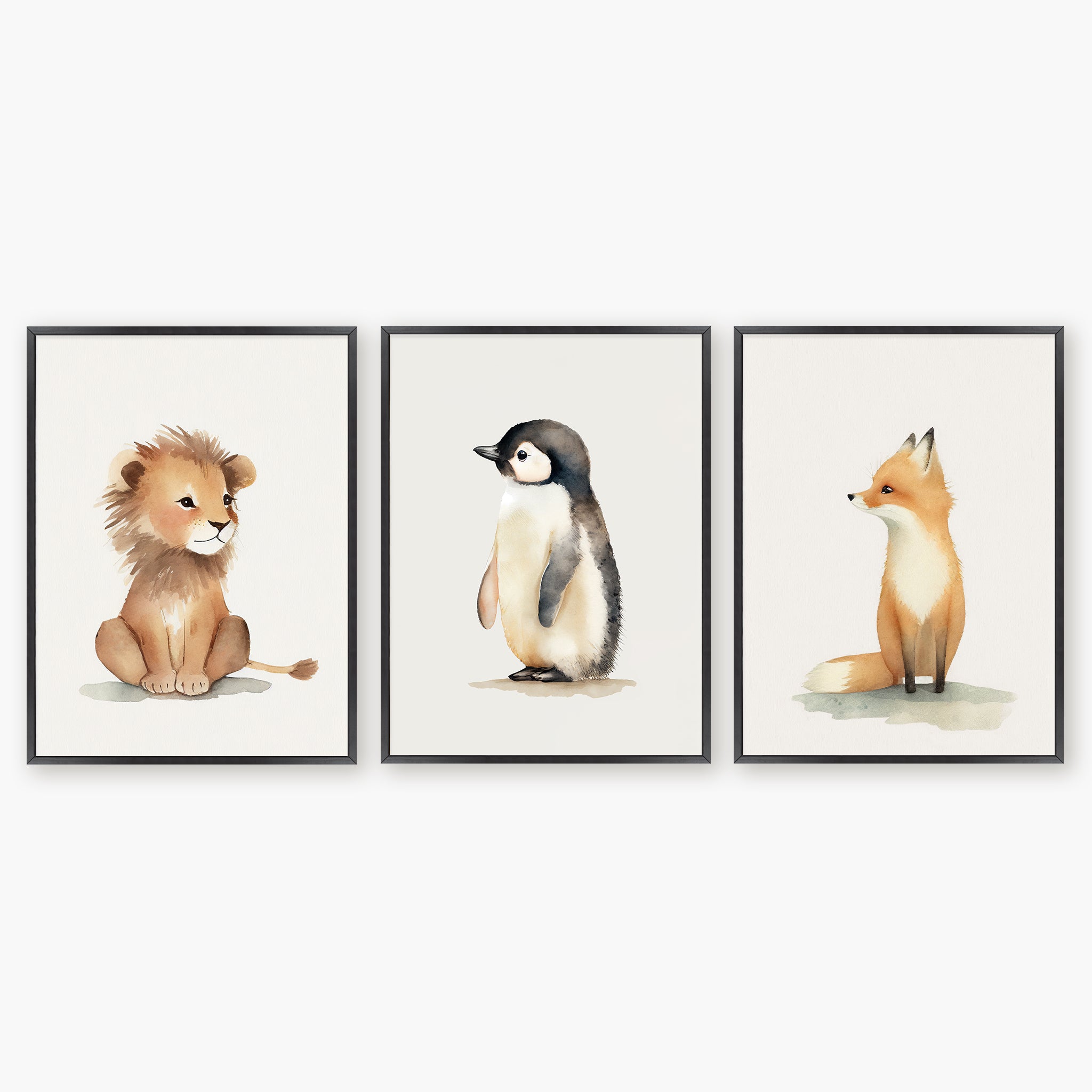 Triptyque - Baby animaux