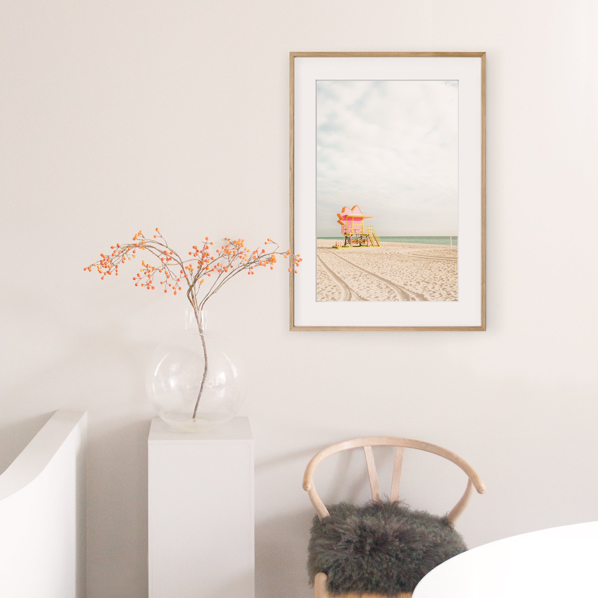 Miami beach - Cabine rose