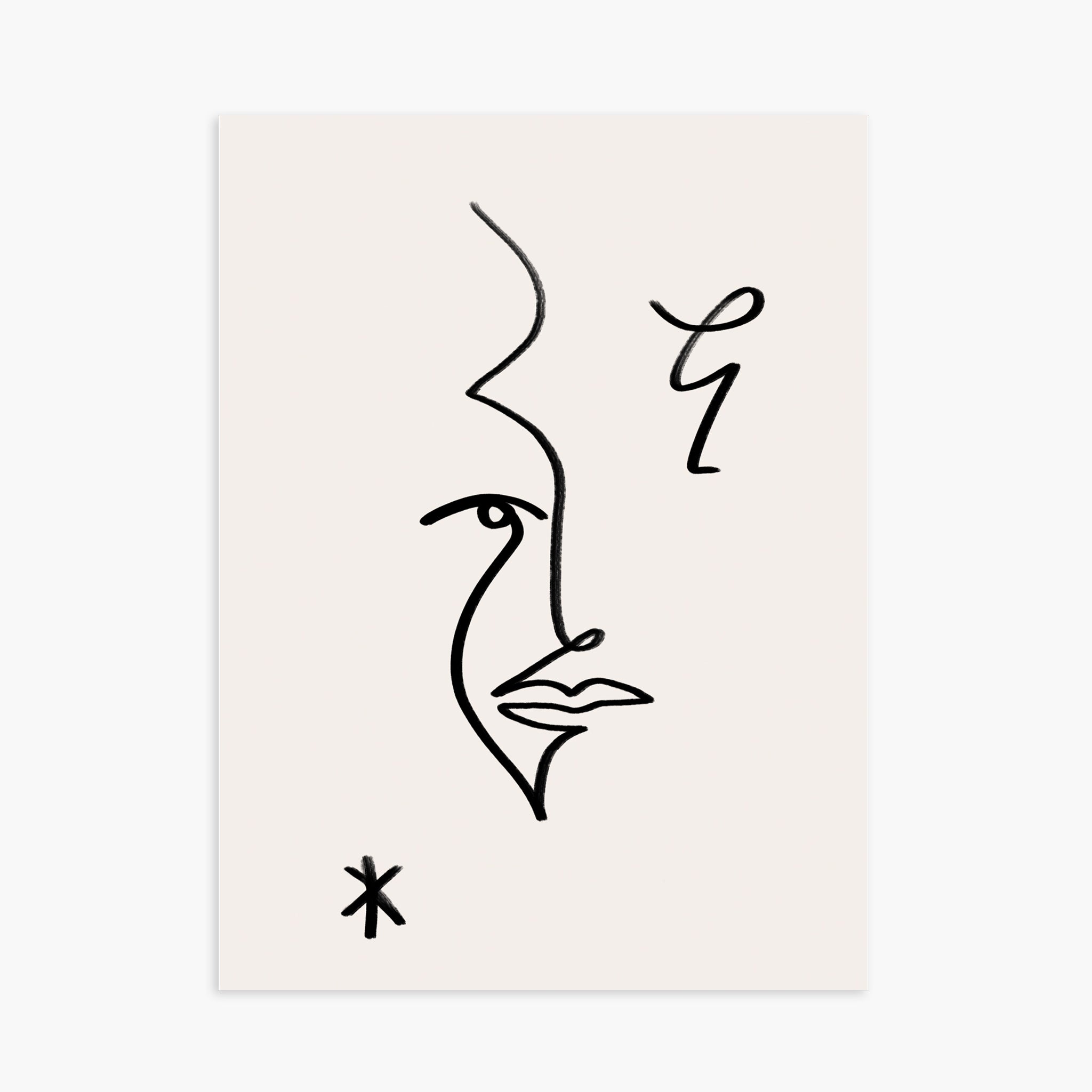 Line Art - Visage étroit