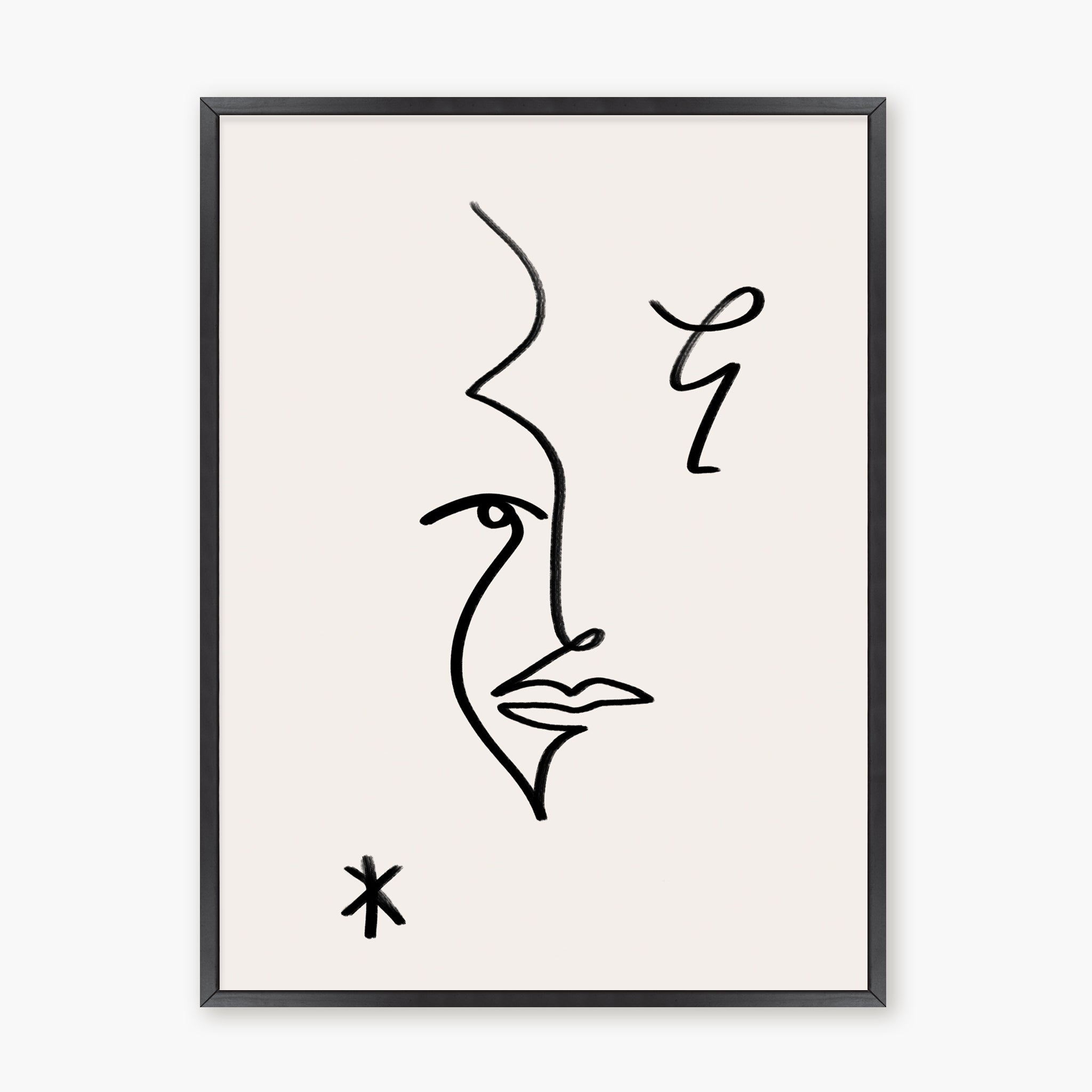 Line Art - Visage étroit