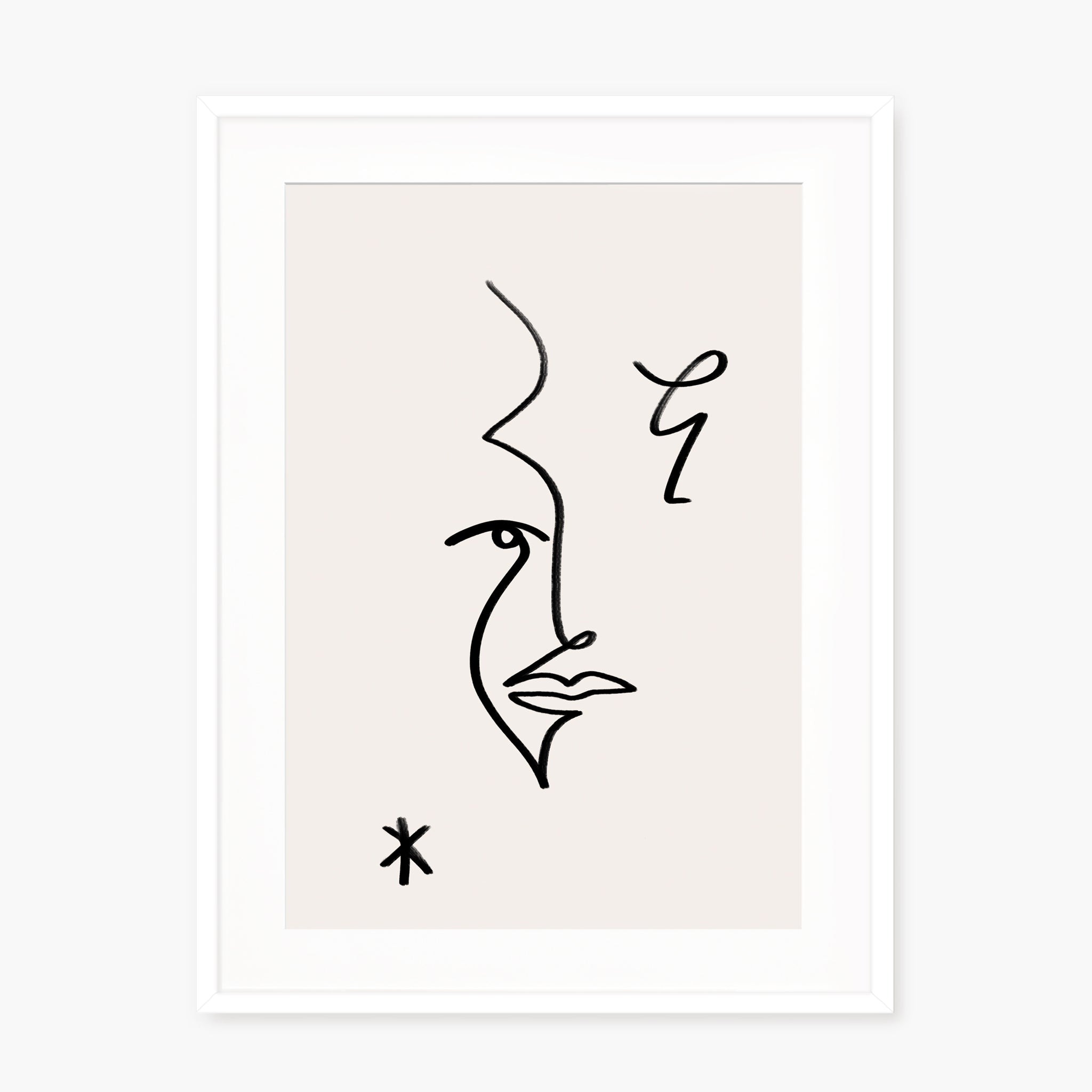 Line Art - Visage étroit