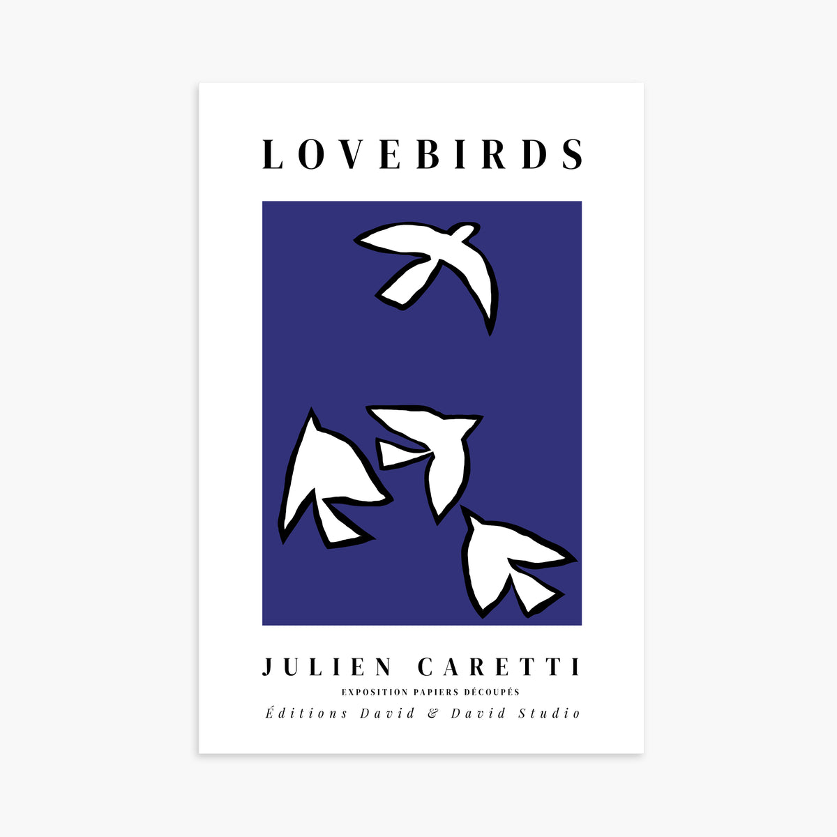 Lovebirds - Fond bleu
