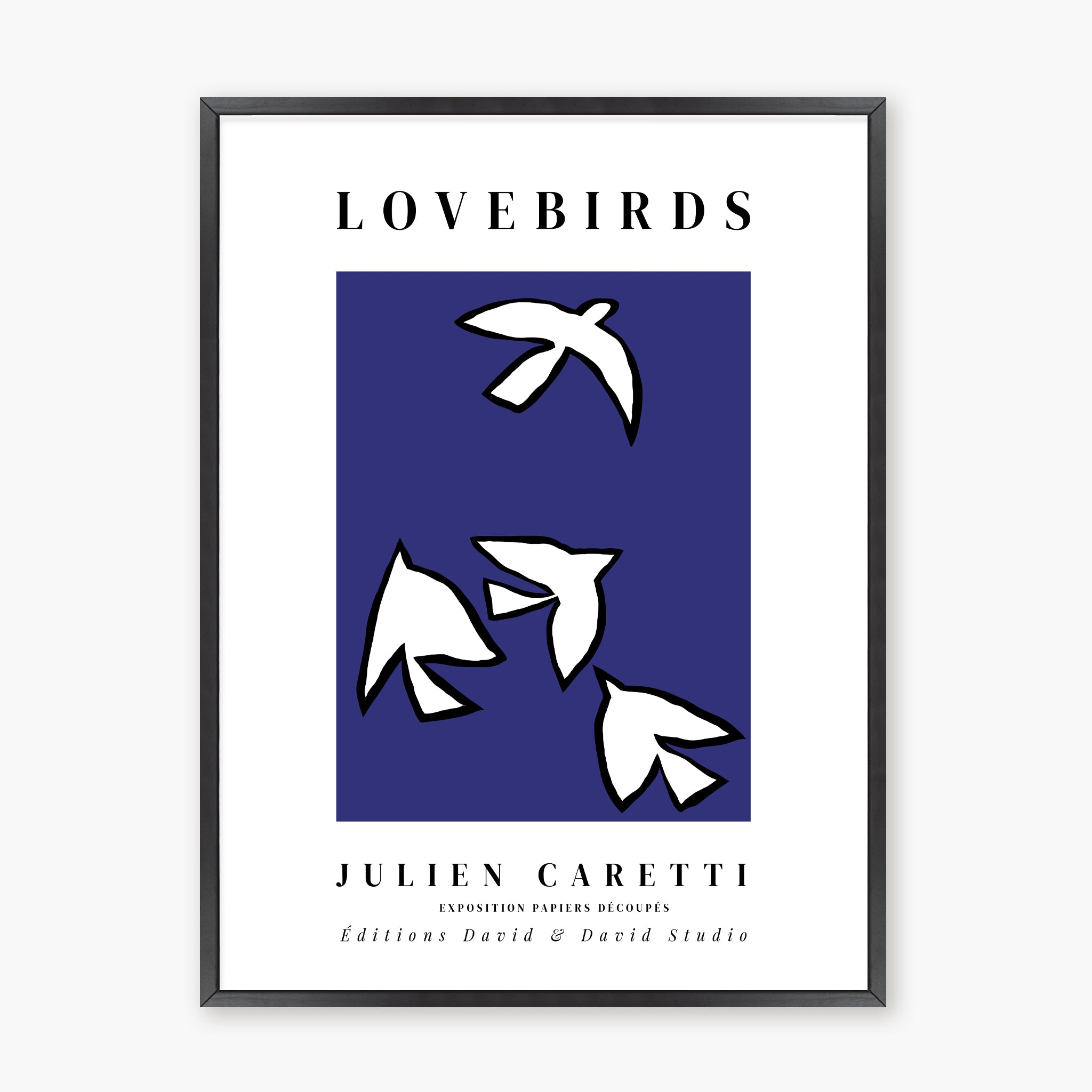 Lovebirds - Fond bleu