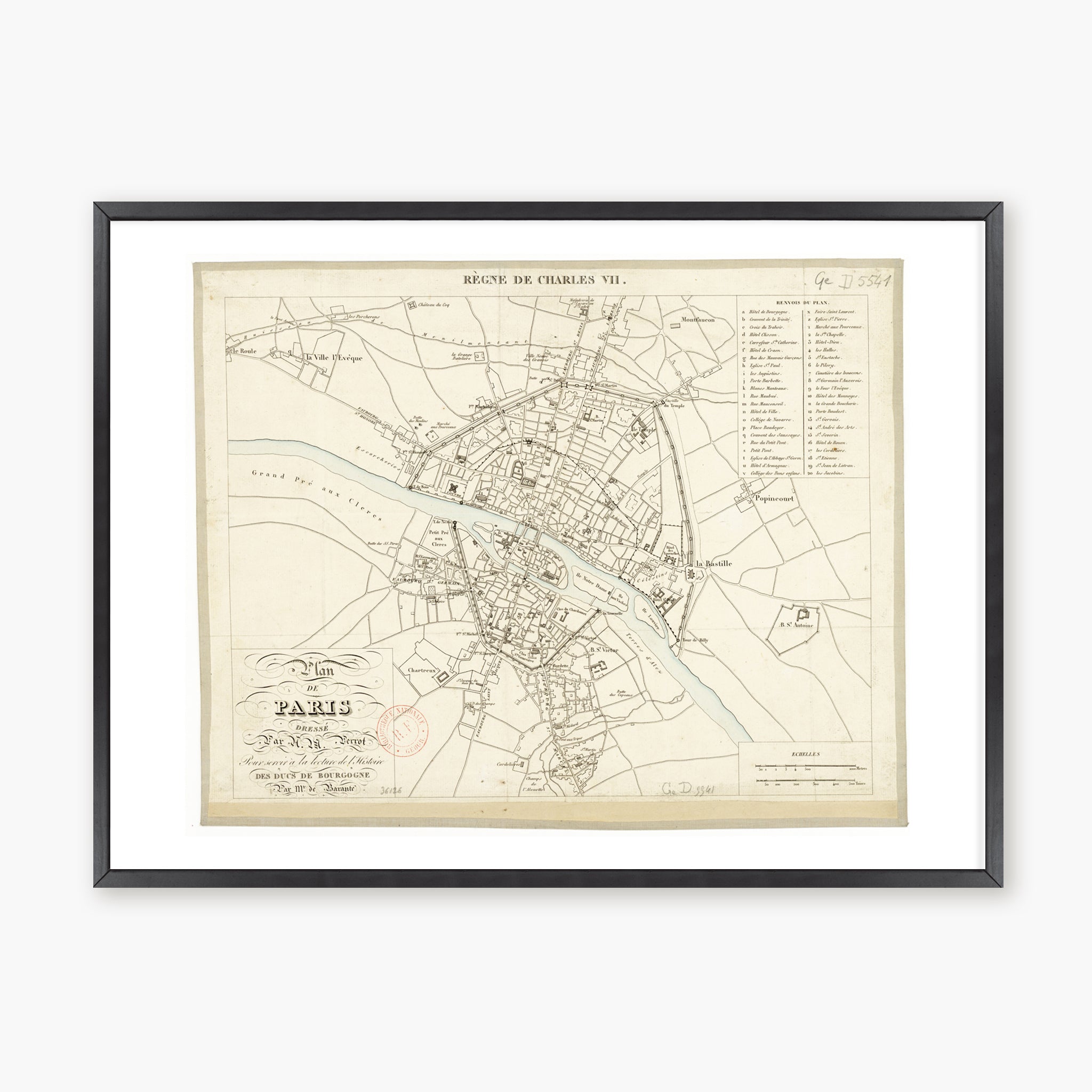 Plan de Paris au XV° siècle