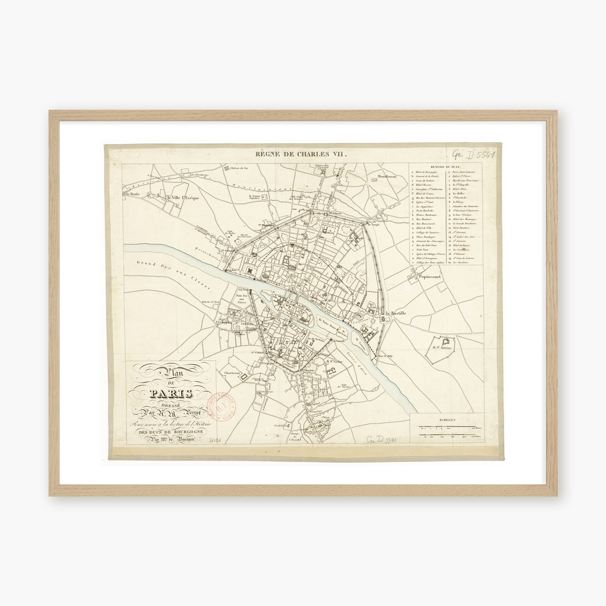 Plan de Paris au XV° siècle