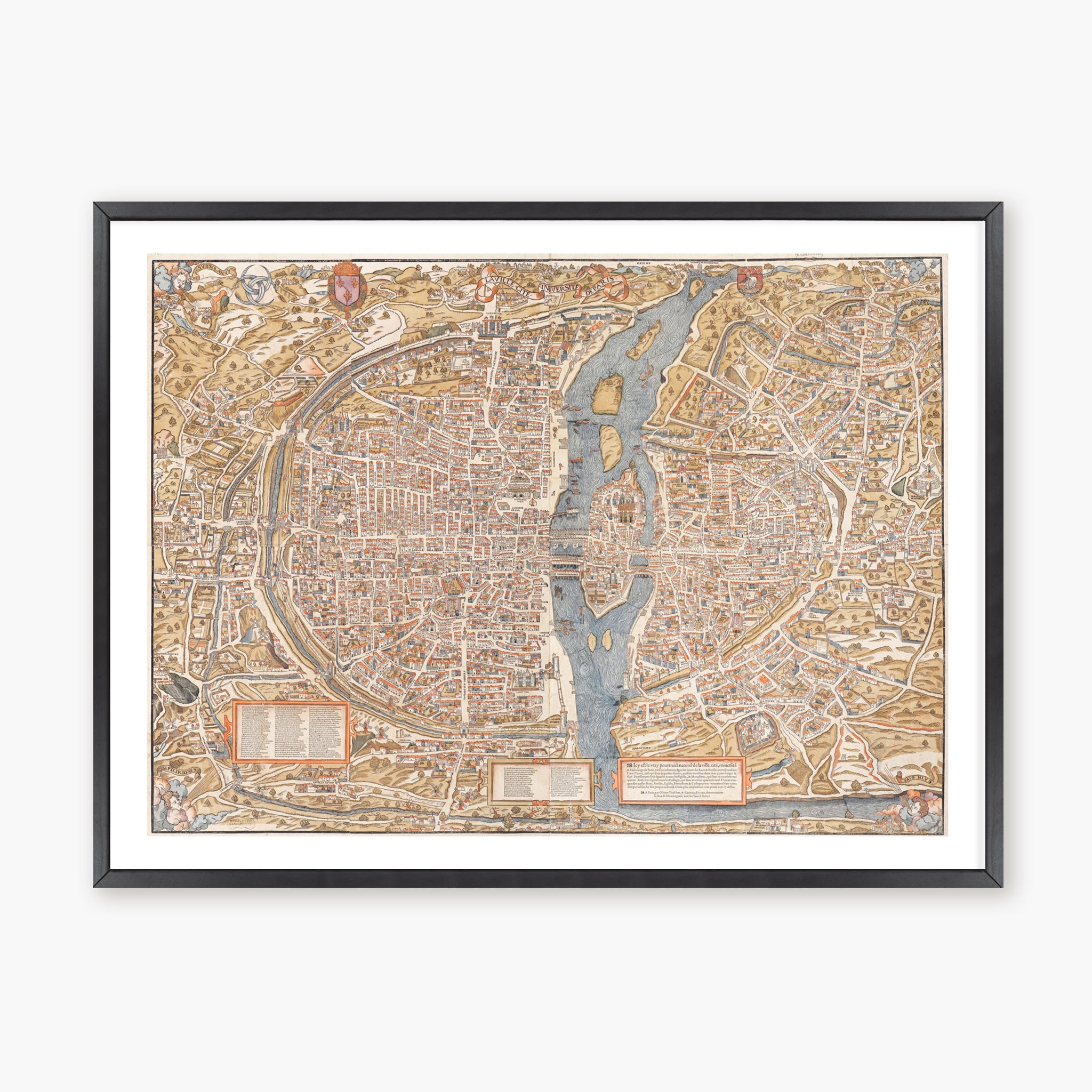 Plan de Paris au XVI° siècle