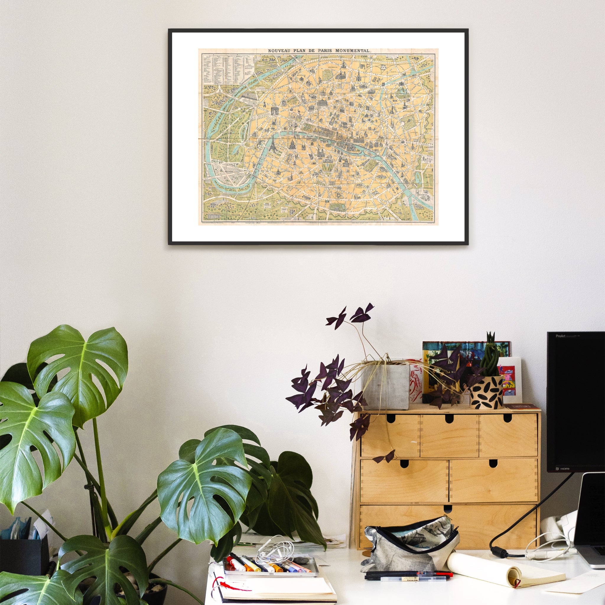 Plan de Paris au XIX° siècle