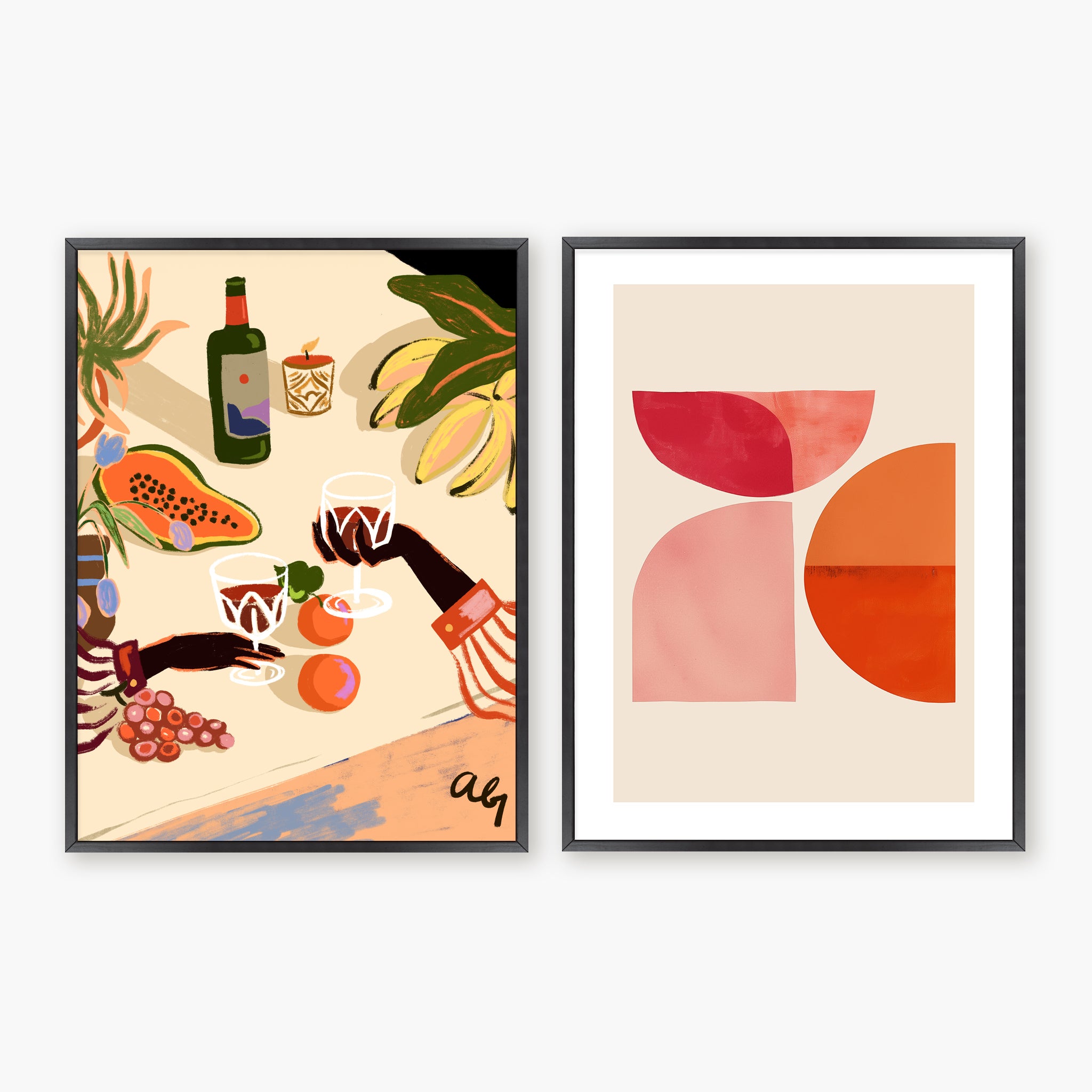Diptyque - Abstract and Joy