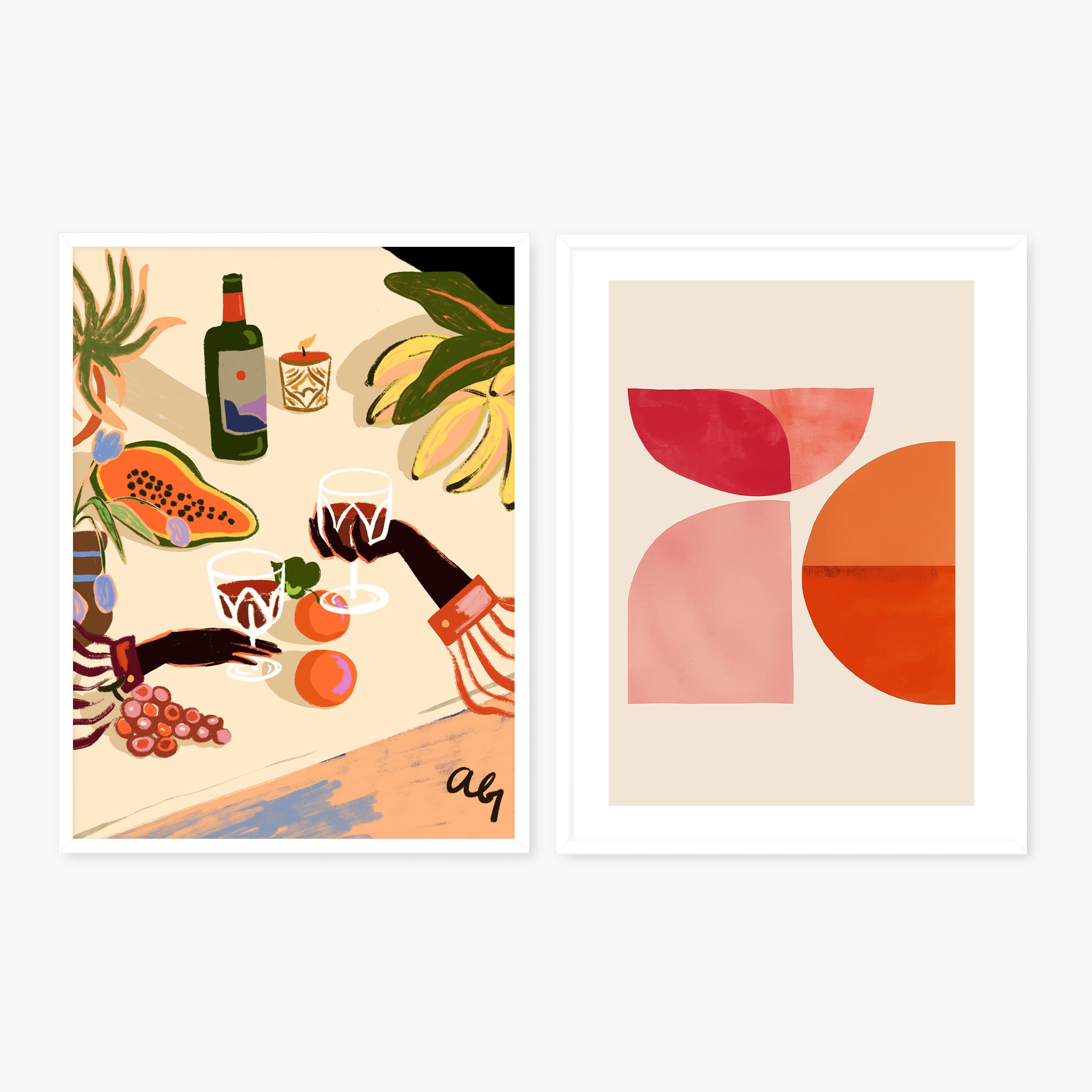 Diptyque - Abstract and Joy