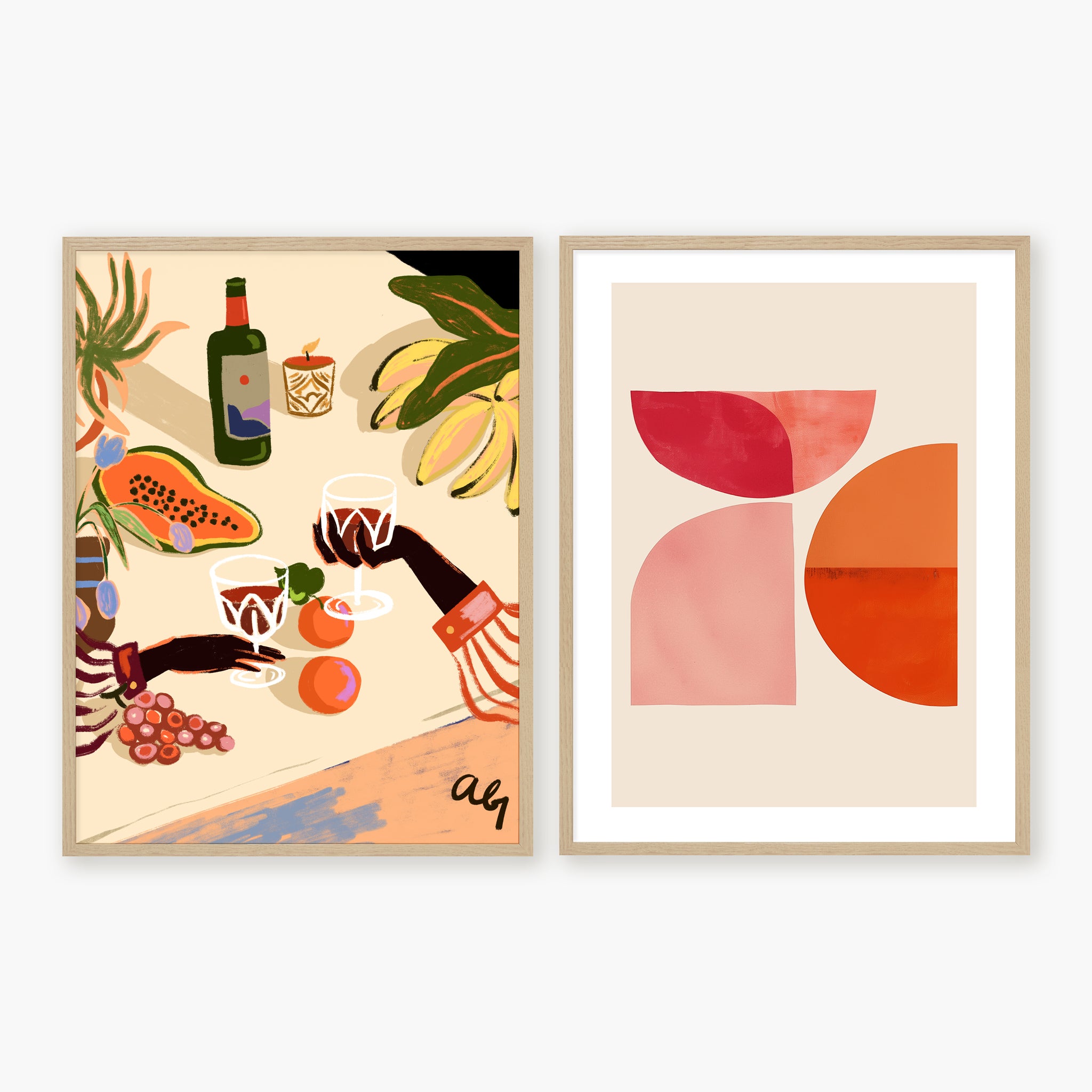 Diptyque - Abstract and Joy